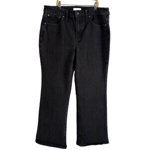 Madewell The Perfect Vintage Flare Jeans Size 14 W Black Medium Wash Denim